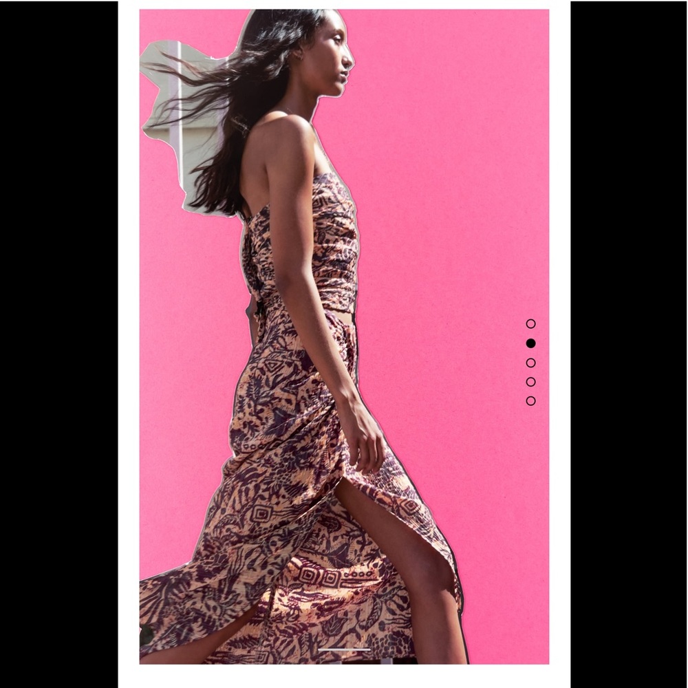 ZARA PRINTED SARONG SKIRT